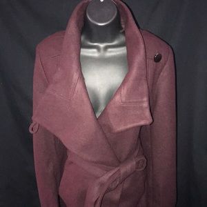 Dark Plum Colored, Full length trench coat